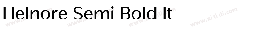 Helnore Semi Bold It字体转换 Helnore Semi Bold It字体转换
